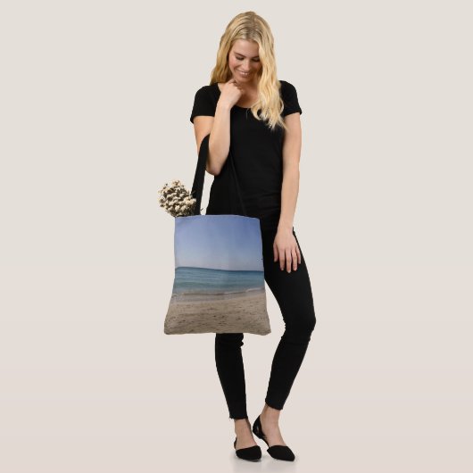 Beach Sky Sandy Tote Bag (Op model)