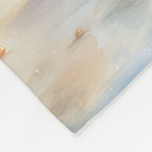 Beach Sneeuwman Fleece Deken (Hoek)