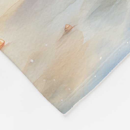 Beach Sneeuwman Fleece Deken (Hoek)