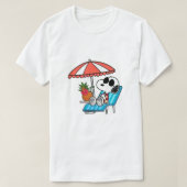 Beach Snoopy zomervakantie T-shirt (Design voorkant)