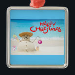 **BEACH SNOWMAN MET GREETTE** CHRISTMAS ORNAMENT<br><div class="desc">DEZE KOOL **BEACH SNOWMAN MET GREETING** IS OM MET DEZE CHRISTMAS HOLIDAY SEASON TE KUNNEN VINDEN EN HET IS EEN GROOT "VERSCHIJNSEL" EN EEN DIE ZEKER ZAL ZIJN OM ELKE CHRISTMAS OP DE BOT TE GAAN! BEDANKT VOOR OPSLAG MET 1 VAN MIJN 8 STORES EN "MERRY CHRISTMAS TO You"</div>