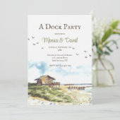 Beach Solace uitnodiging (Staand voorkant)