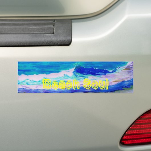 Beach Soul Bumpersticker (Op auto)