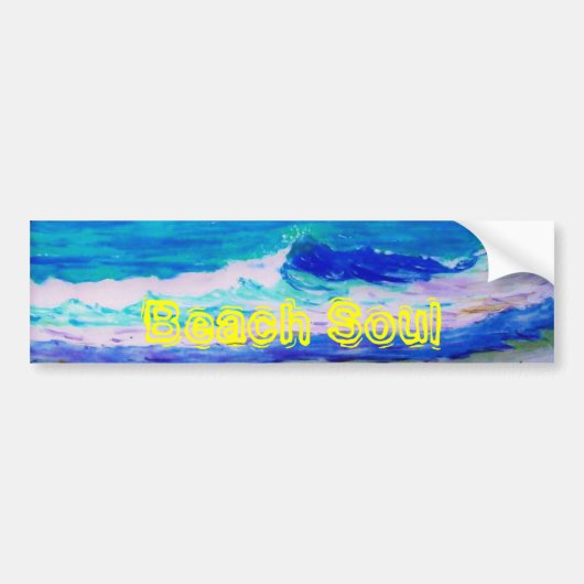 Beach Soul Bumpersticker (Voorkant)