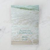 Beach Spa Happy Birthday Custom Message Kaart (Binnen)