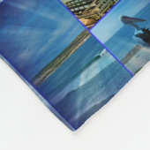 Beach Sparkle Photo Collage Fleece Deken (Hoek)