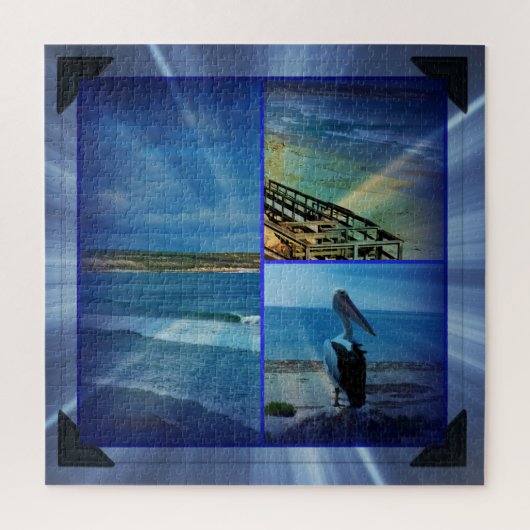 Beach Sparkle Photo Collage Legpuzzel (Verticaal)