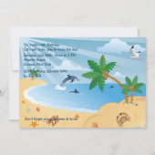 Beach Spot Invitation Kaart (Voorkant)