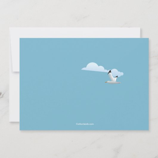 Beach Spot Invitation Kaart (Achterkant)