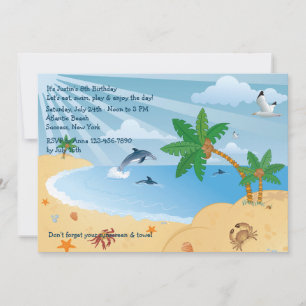 Beach Spot Invitation Kaart