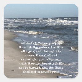 Beach Square Sticker