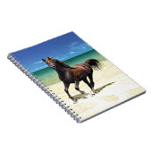 Beach Stallion-laptop Notitieboek (Rechterzijde)