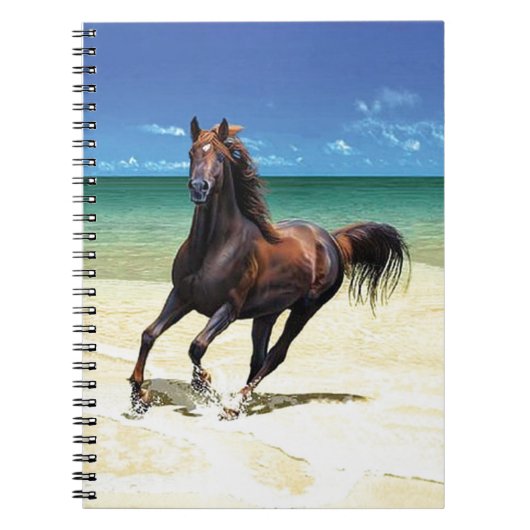 Beach Stallion-laptop Notitieboek (Voorkant)