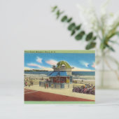 Beach standaard, Hampton Beach, New Hampshire Briefkaart (Staand voorkant)