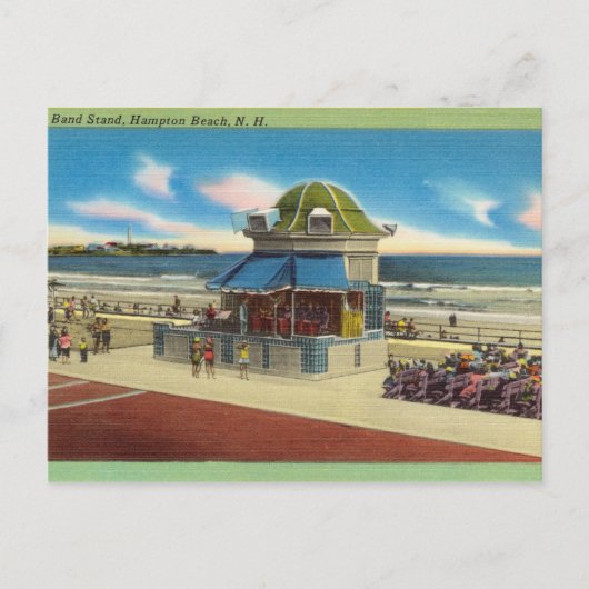Beach standaard, Hampton Beach, New Hampshire Briefkaart (Voorkant)