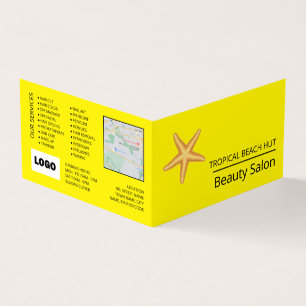 Beach Starfish, Beautician, Loyalty Card Visitekaartje