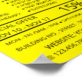 Beach Starfish, Beauticien, Beauty Salon Advert Poster (Hoek)