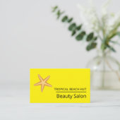 Beach Starfish, Beauticien, Beauty Salon Visitekaartje (Staand voorkant)