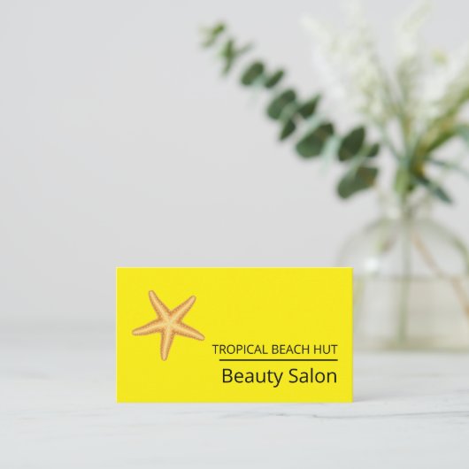 Beach Starfish, Beauticien, Beauty Salon Visitekaartje (Staand voorkant)