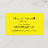 Beach Starfish, Beauticien, Beauty Salon Visitekaartje (Achterkant)