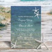 Beach Starfish Elegant Summer Weddenschap Kaart
