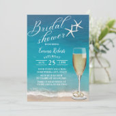 Beach Starfish Elegant Typography Vrijgezellenfees Kaart (Staand voorkant)