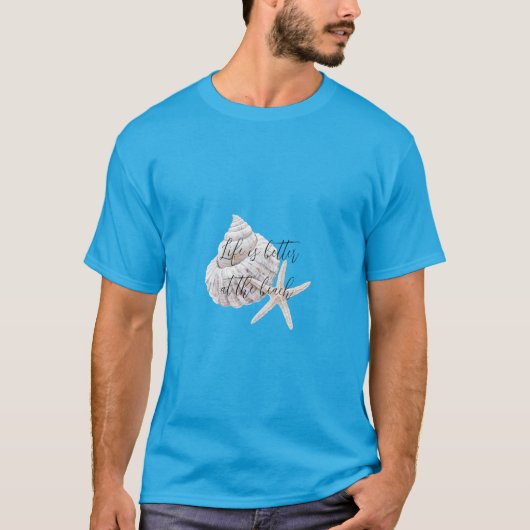 Beach Starfish gepersonaliseerde offerte T-shirt (Voorkant)