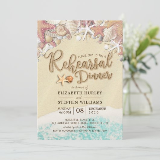 Beach Starfish Kaart (Staand voorkant)