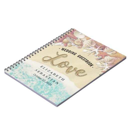 Beach Starfish Sea shells Notitieboek (Linkerzijde)