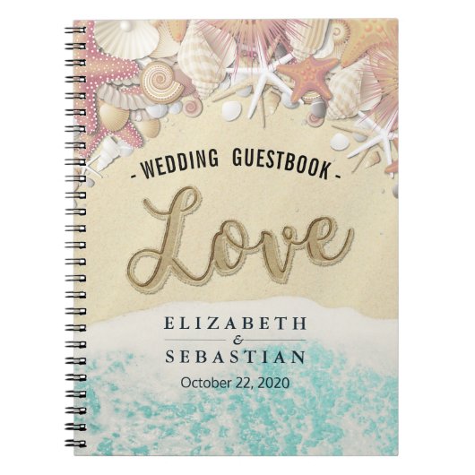 Beach Starfish Sea shells Notitieboek (Voorkant)