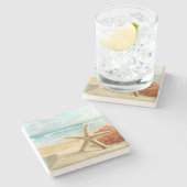 Beach Starfish Stone Onderzetter (Zijkant)