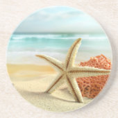 Beach Starfish Stone Onderzetter (Voorkant)