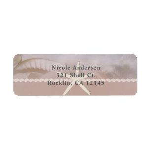 Beach Starfish Taupe Tan Chic Elegant Wedding Etiket