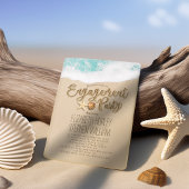 Beach Starfish tijdens bruiloft Kaart