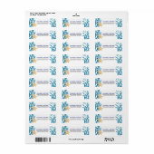 Beach Starfish Waterverf Return Address Labels (Full Sheet)