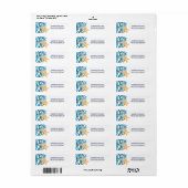 Beach Starfish Waterverf Return Address Labels (Full Sheet)