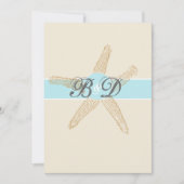 Beach Starfish Weddenschap Kaart (Voorkant)
