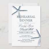 Beach Starfish Weddenschap Rehearsal Dinner Kaart (Voorkant)