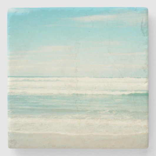 Beach Stenen Onderzetter (Voorkant)