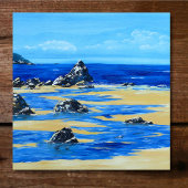 Beach Stenen Onderzetter