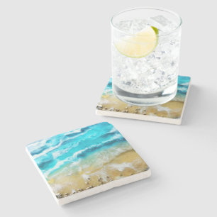 Beach Stenen Onderzetter