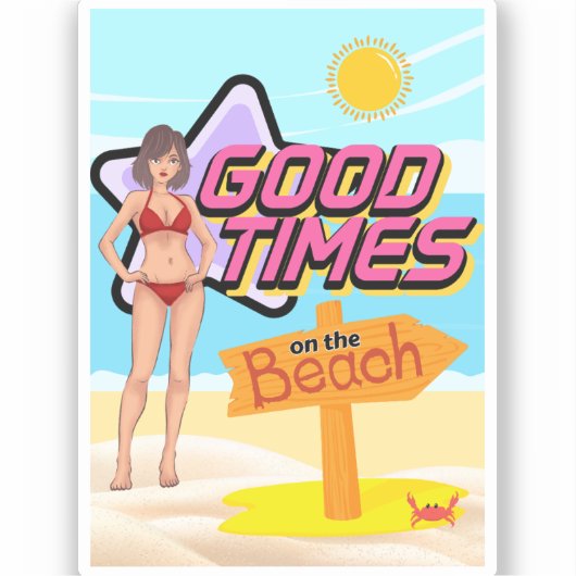 beach sticker (Voorkant)