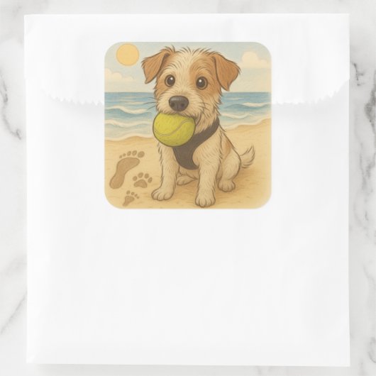 Beach Sticker Peggy de Jack Russell (Tas)