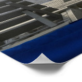 Beach stoelen op St. Pete's strand op zonsondergan Poster (Hoek)