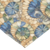 Beach Stone Zee Glass en Seashell Mozaïek Tafelkleed (Gekanteld)