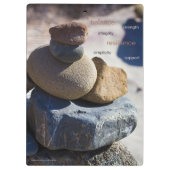 Beach Stones bij Big Sur - Klembord (Achterkant)