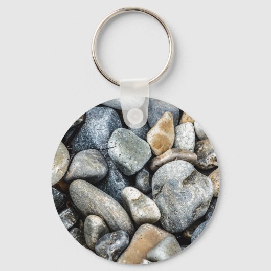 Beach Stones Button Sleutelhanger (Voorkant)
