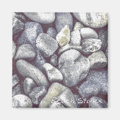 Beach Stones Magnet (Voorkant)