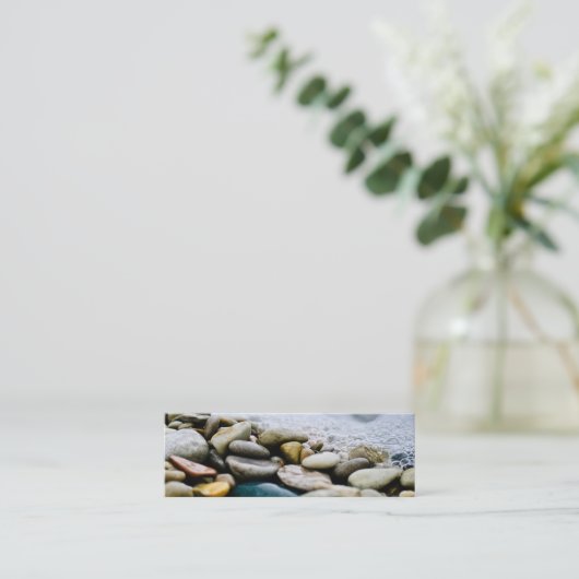 Beach Stones Mini Visitekaartje (Staand voorkant)