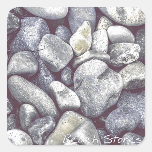 Beach Stones Sticker (Voorkant)